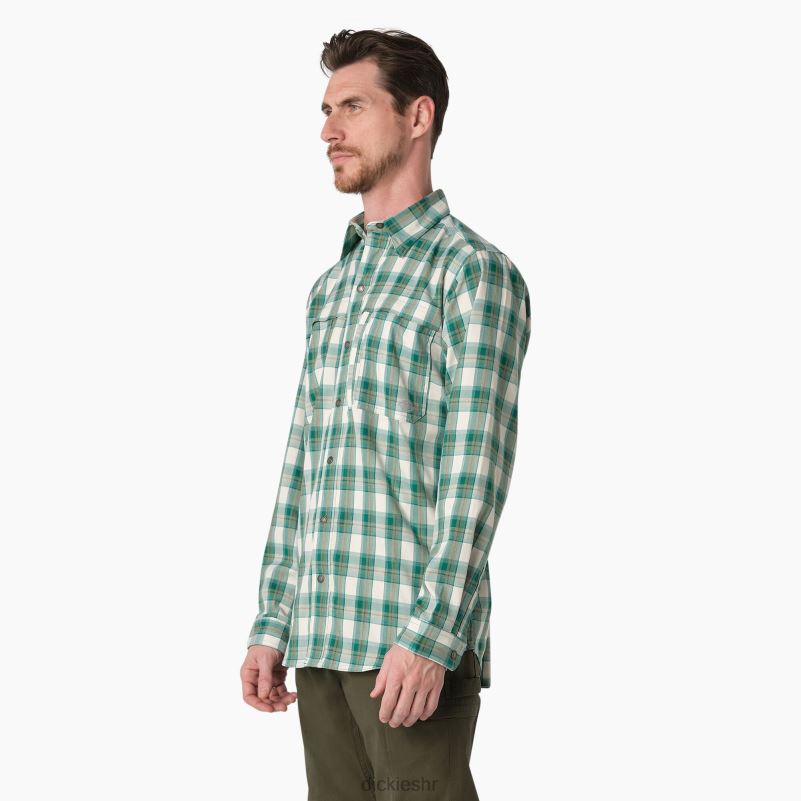 cool radna majica dugih rukava muškarci Dickies karirano duboko jezero/mahovina (a2g) 6BPL6676 radna odjeća