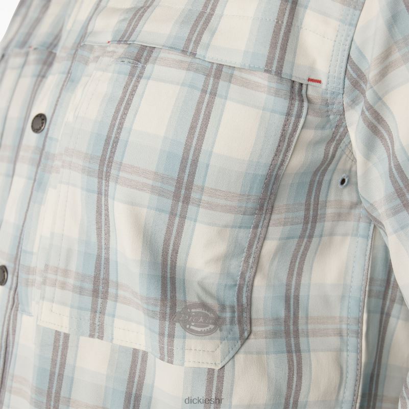 cool radna majica dugih rukava muškarci Dickies prozirno plavo/dimno karirano (b1h) 6BPL6677 radna odjeća