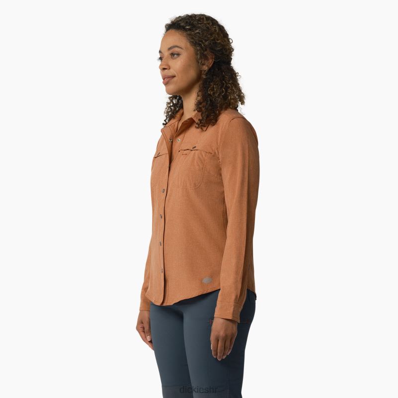 cooling roll-tab radna košulja žene Dickies bakreni vrijesak (eh2) 6BPL61674 radna odjeća