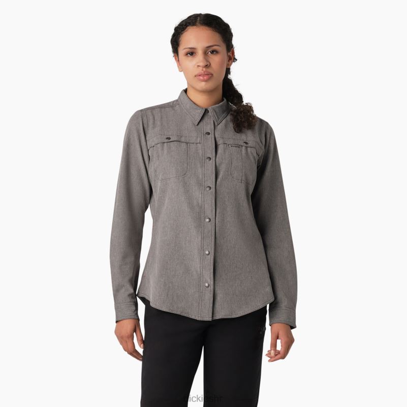 cooling roll-tab radna košulja žene Dickies grafitno siva (gad) 6BPL61676 radna odjeća