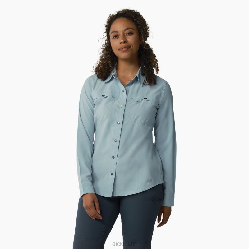 cooling roll-tab radna košulja žene Dickies čisto plava (eud) 6BPL61675 radna odjeća