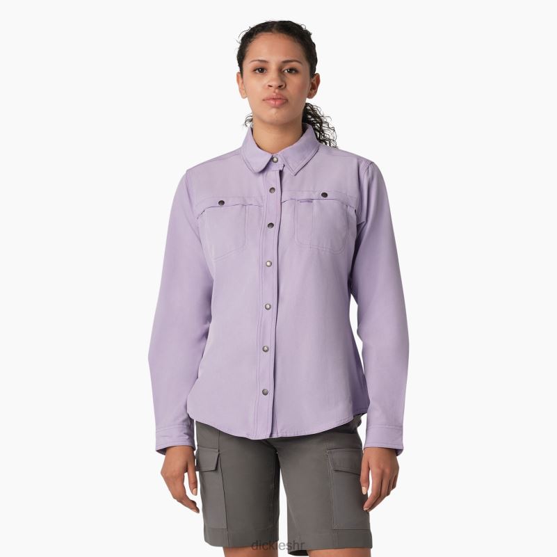 cooling roll-tab radna košulja žene Dickies ljubičasta ruža (urd) 6BPL61678 radna odjeća