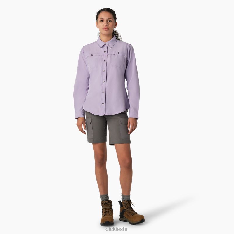 cooling roll-tab radna košulja žene Dickies ljubičasta ruža (urd) 6BPL61678 radna odjeća