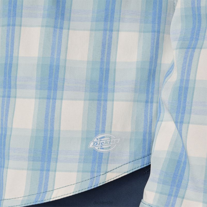 cooling roll-tab radna košulja žene Dickies prozirno plavi karirani obronak (b1f) 6BPL61673 radna odjeća