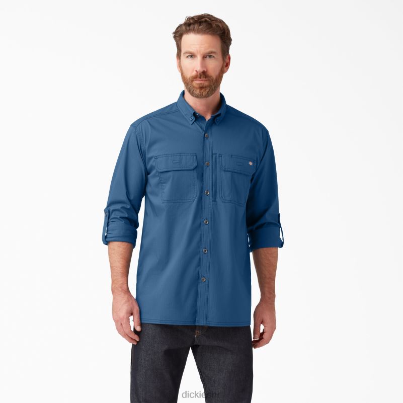 duratech ranger ripstop majica muškarci Dickies tamni traper (dm) 6BPL6687 radna odjeća