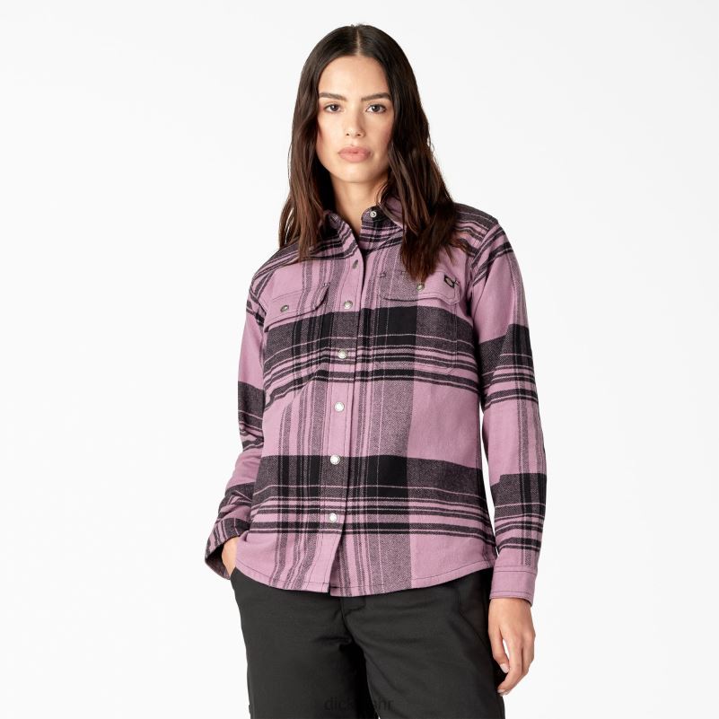 duratech renegade flanelska košulja žene Dickies grapeade prozorsko okno karirano (c1v) 6BPL62001 radna odjeća
