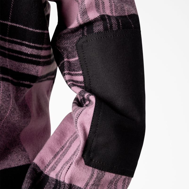 duratech renegade flanelska košulja žene Dickies grapeade prozorsko okno karirano (c1v) 6BPL62001 radna odjeća