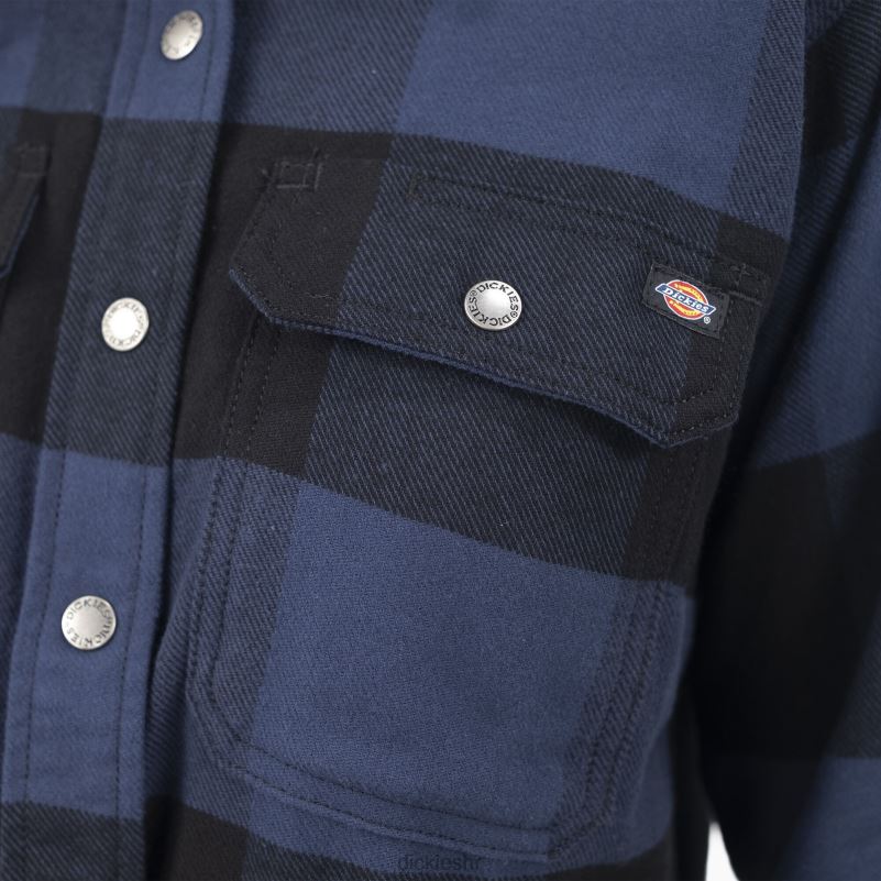 duratech renegade flanelska košulja žene Dickies tamnoplavi bivolski karirani (a1c) 6BPL61998 radna odjeća