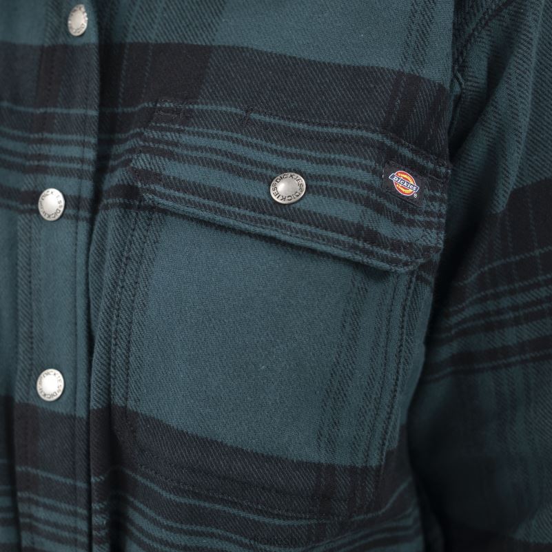 duratech renegade flanelska košulja žene Dickies šuma/crni karirani (b1g) 6BPL61999 radna odjeća