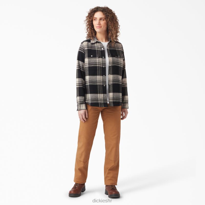 duratech renegade flanelska košulja žene Dickies zobene pahuljice/crni karirani (b2a) 6BPL62000 radna odjeća