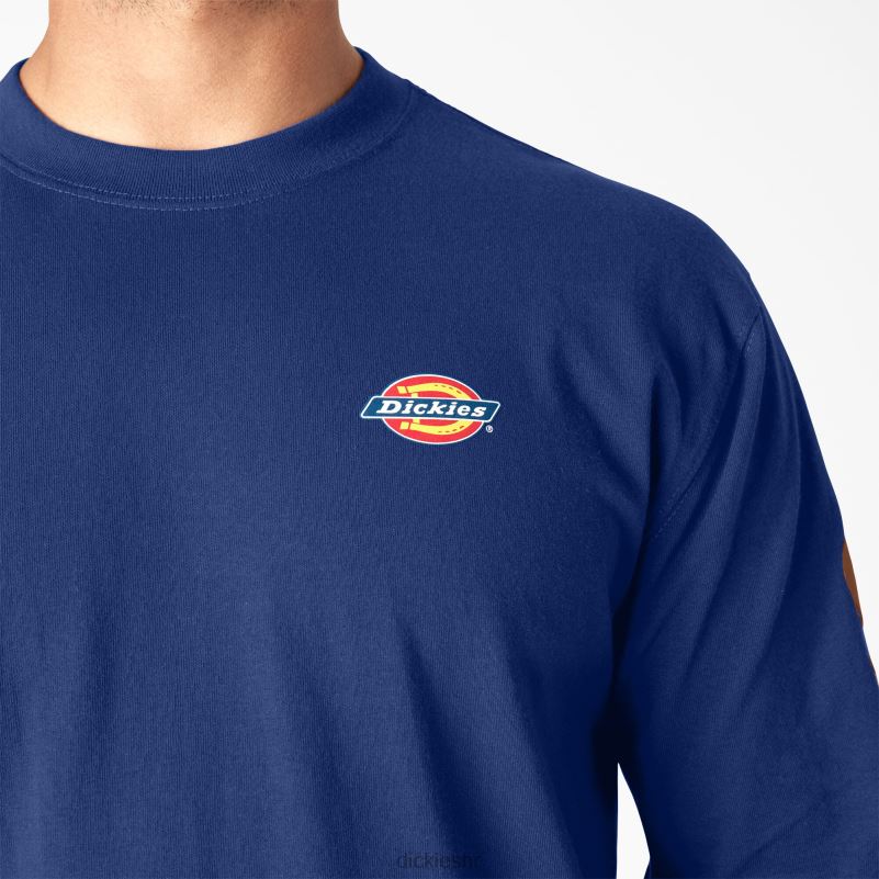 grafička majica s radnom odjećom dugih rukava muškarci Dickies plava za surfanje (fl) 6BPL6578 radna odjeća