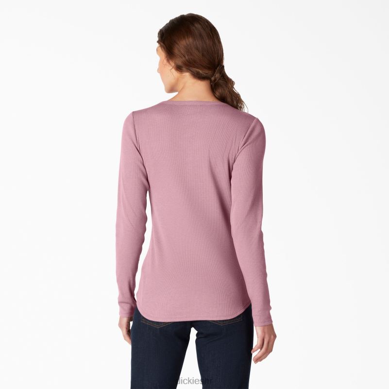 henley majica dugih rukava žene Dickies prašnjava orhideja (kdd) 6BPL62123 radna odjeća