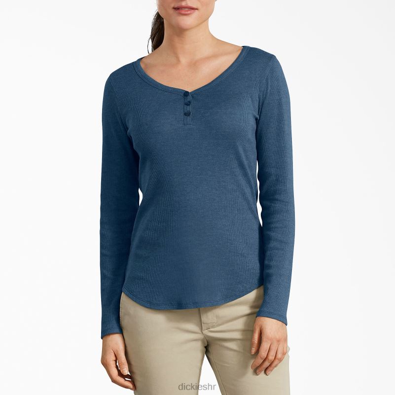 henley majica dugih rukava žene Dickies tamno traper plava (dmd) 6BPL62120 radna odjeća