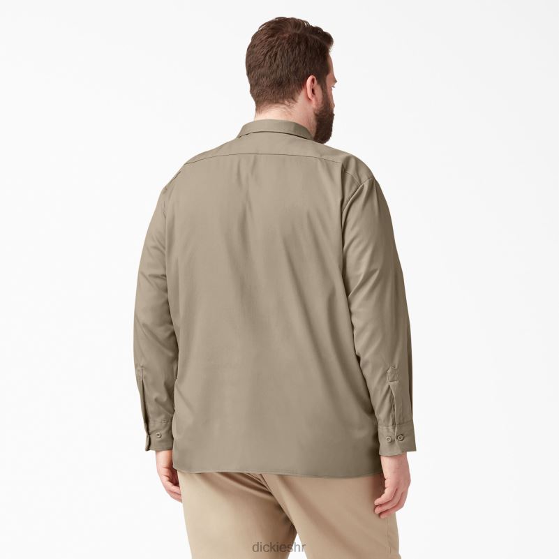 radna košulja dugih rukava opuštenog kroja muškarci Dickies pustinjski pijesak (ds) 6BPL6643 radna odjeća
