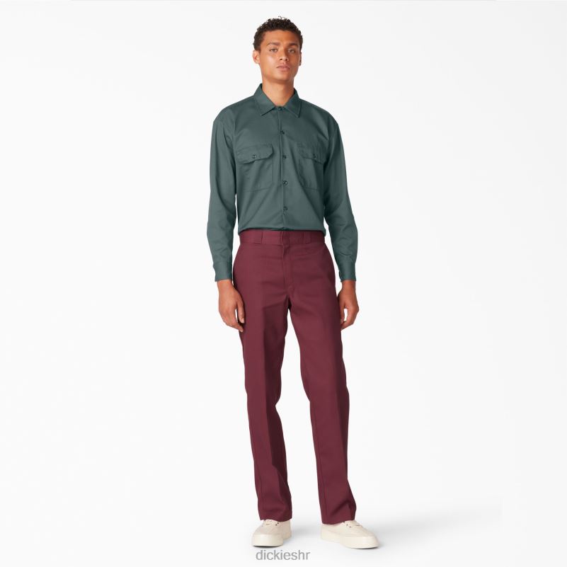 radna majica dugih rukava muškarci Dickies Lincoln Green (ln) 6BPL6564 radna odjeća