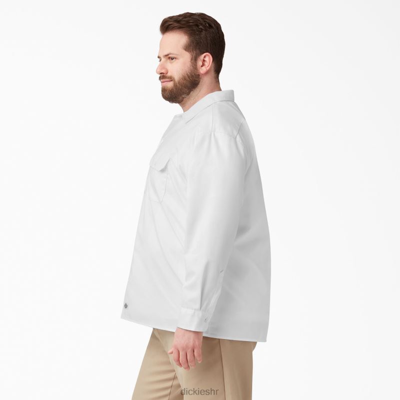 radna majica dugih rukava muškarci Dickies bijelo (wh) 6BPL6568 radna odjeća