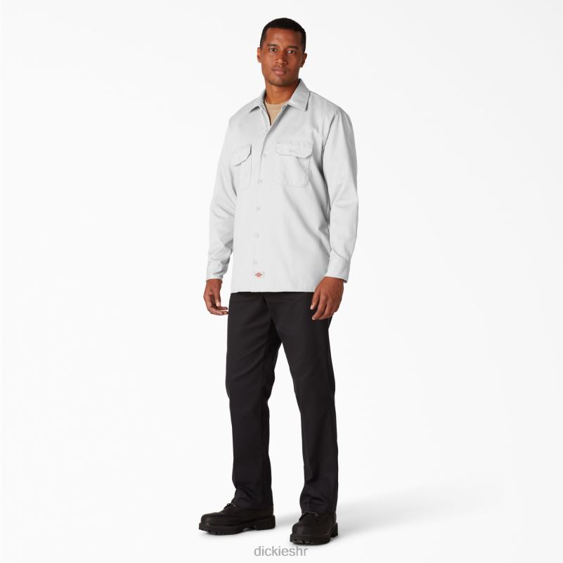 radna majica dugih rukava muškarci Dickies bijelo (wh) 6BPL6568 radna odjeća