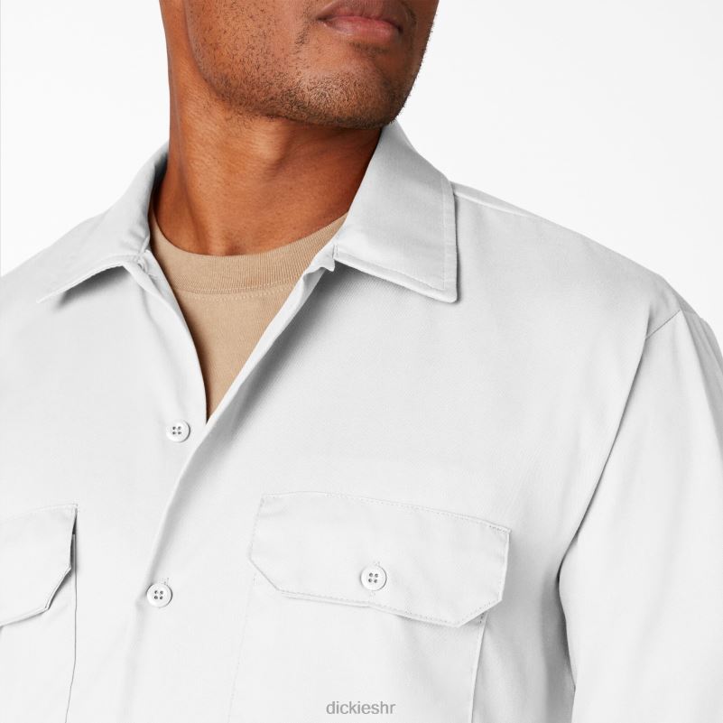 radna majica dugih rukava muškarci Dickies bijelo (wh) 6BPL6568 radna odjeća
