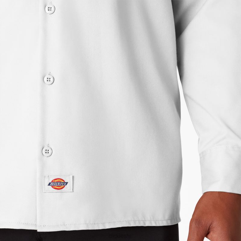 radna majica dugih rukava muškarci Dickies bijelo (wh) 6BPL6568 radna odjeća