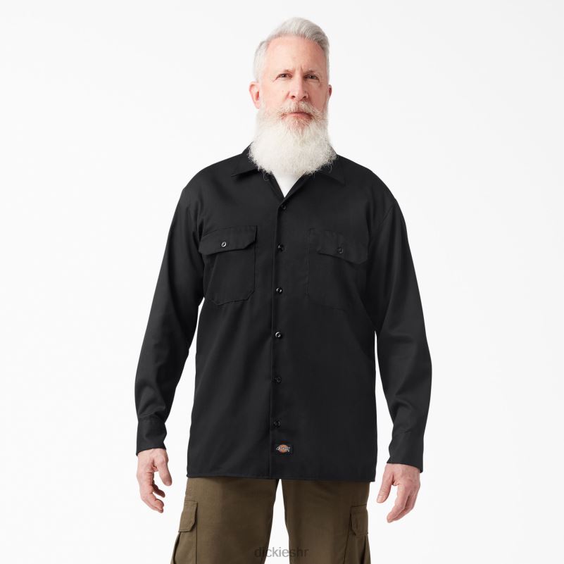 radna majica dugih rukava muškarci Dickies crna (bk) 6BPL6557 radna odjeća