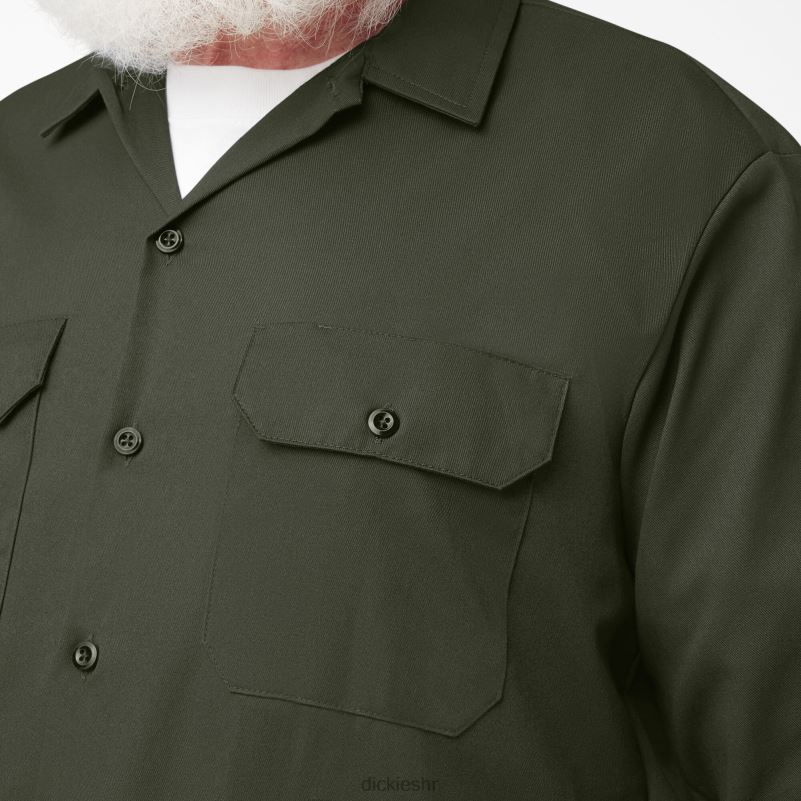 radna majica dugih rukava muškarci Dickies maslinasto zelena (og) 6BPL6566 radna odjeća