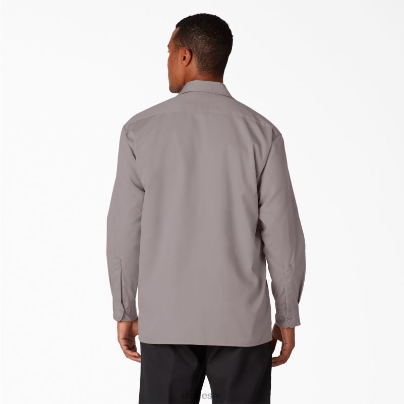 radna majica dugih rukava muškarci Dickies srebro (sv) 6BPL6567 radna odjeća