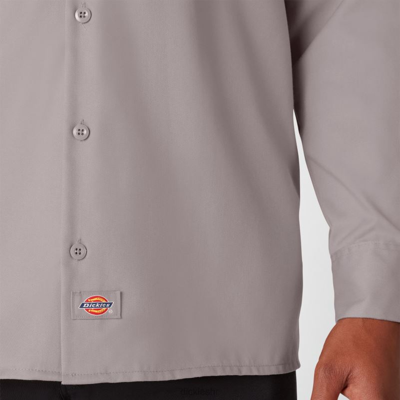 radna majica dugih rukava muškarci Dickies srebro (sv) 6BPL6567 radna odjeća
