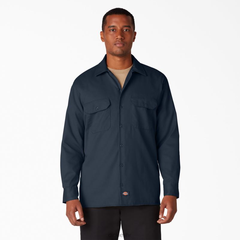 radna majica dugih rukava muškarci Dickies tamnoplava (dn) 6BPL6560 radna odjeća