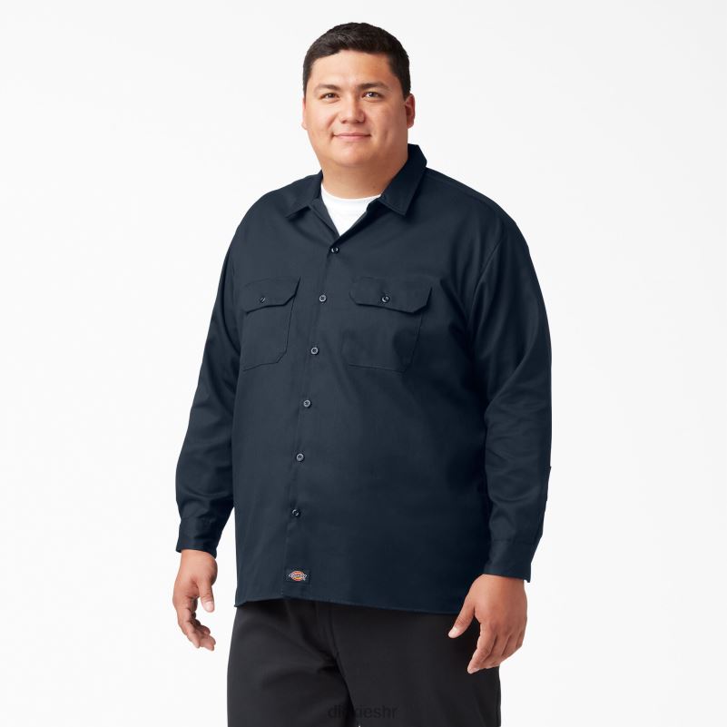 radna majica dugih rukava muškarci Dickies tamnoplava (dn) 6BPL6560 radna odjeća