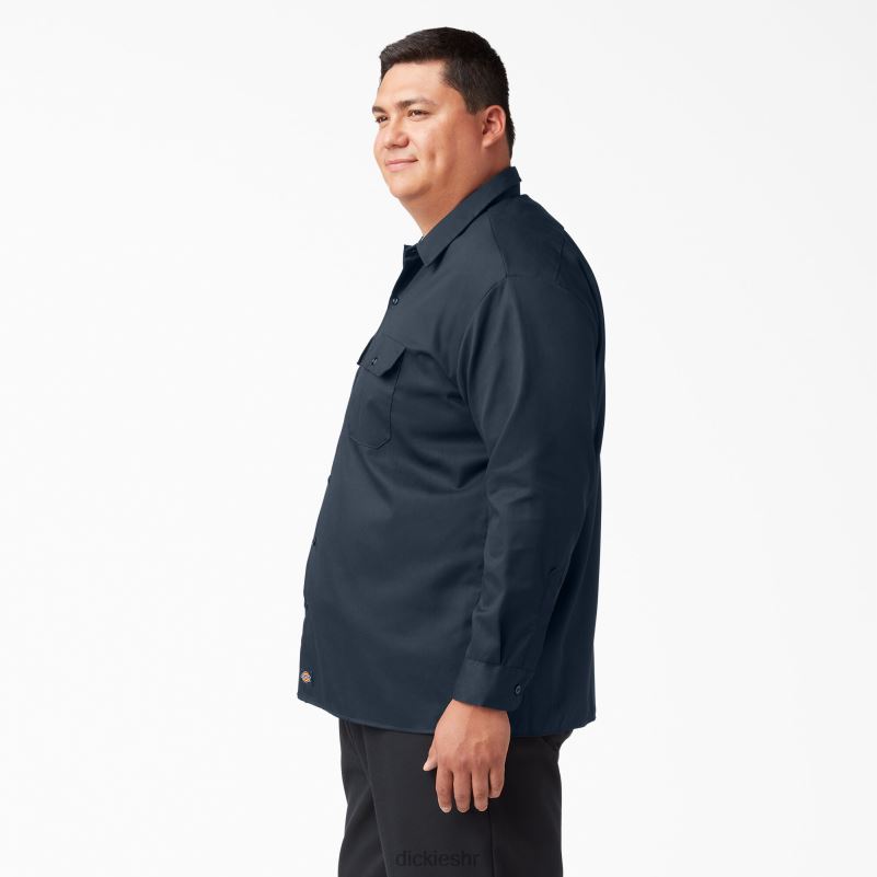 radna majica dugih rukava muškarci Dickies tamnoplava (dn) 6BPL6560 radna odjeća
