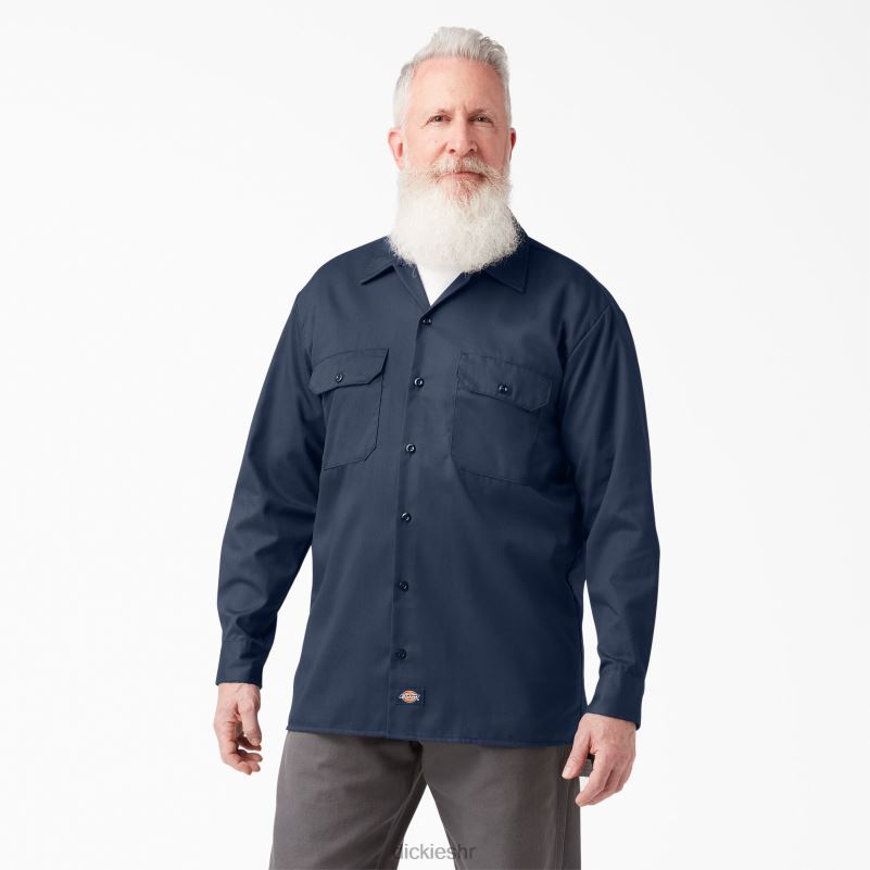 radna majica dugih rukava muškarci Dickies tamnoplava (nv) 6BPL6565 radna odjeća