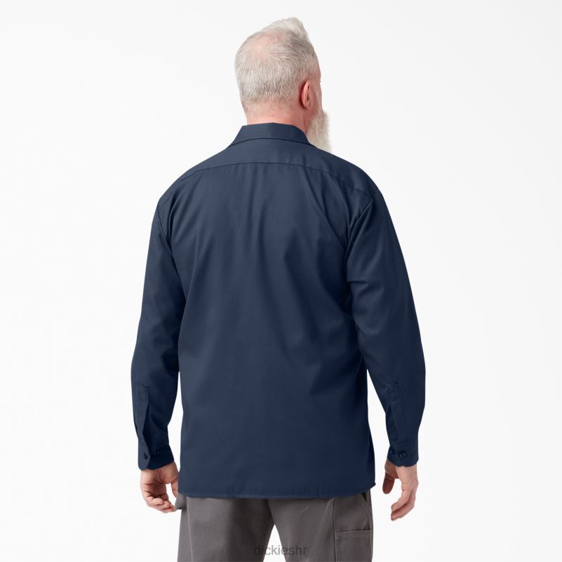 radna majica dugih rukava muškarci Dickies tamnoplava (nv) 6BPL6565 radna odjeća