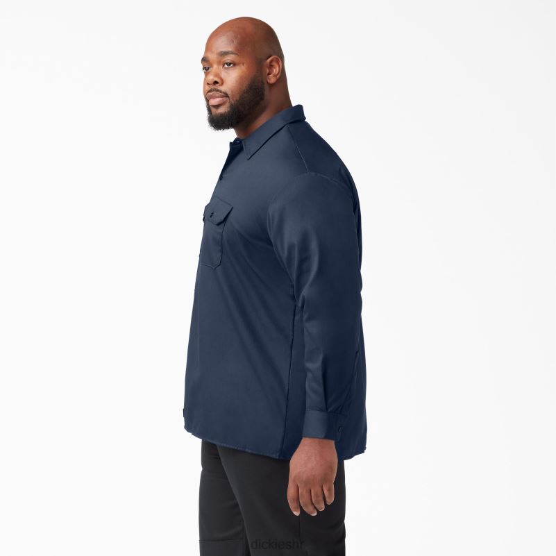 radna majica dugih rukava muškarci Dickies tamnoplava (nv) 6BPL6565 radna odjeća