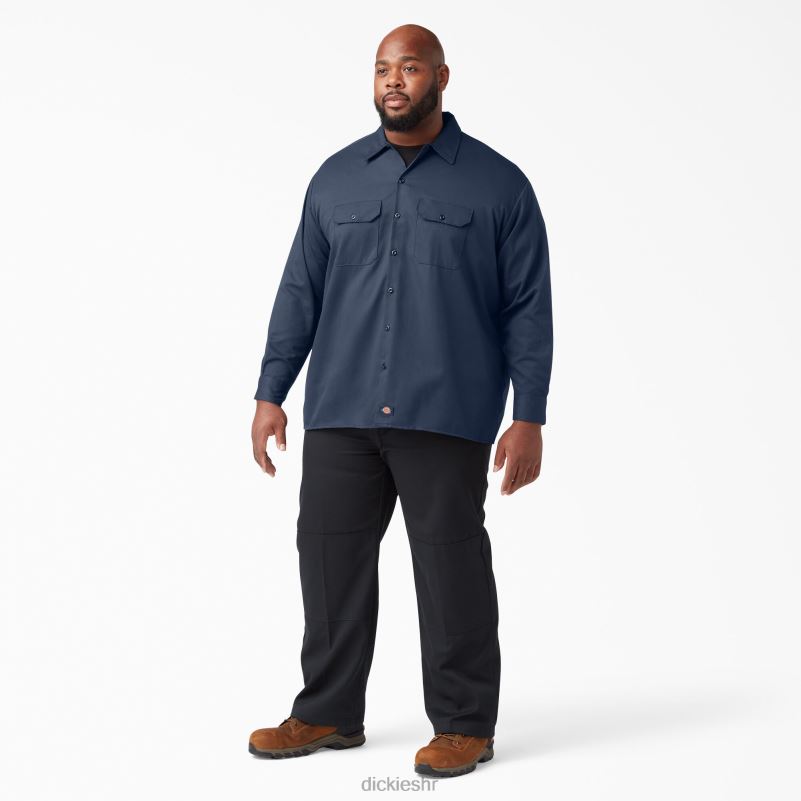 radna majica dugih rukava muškarci Dickies tamnoplava (nv) 6BPL6565 radna odjeća