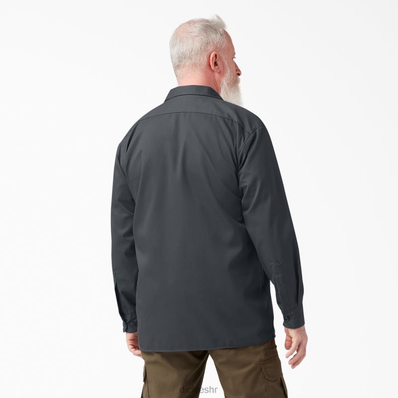 radna majica dugih rukava muškarci Dickies ugljen siva (ch) 6BPL6558 radna odjeća
