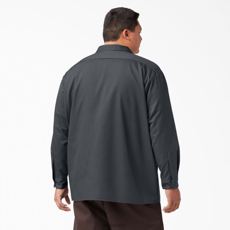 radna majica dugih rukava muškarci Dickies ugljen siva (ch) 6BPL6558 radna odjeća