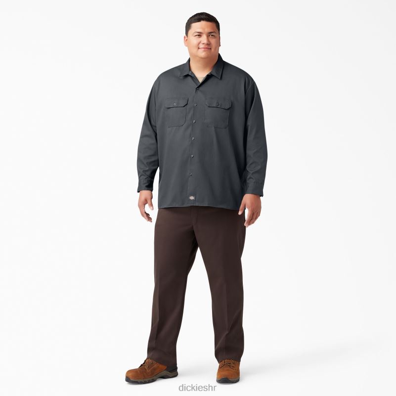 radna majica dugih rukava muškarci Dickies ugljen siva (ch) 6BPL6558 radna odjeća