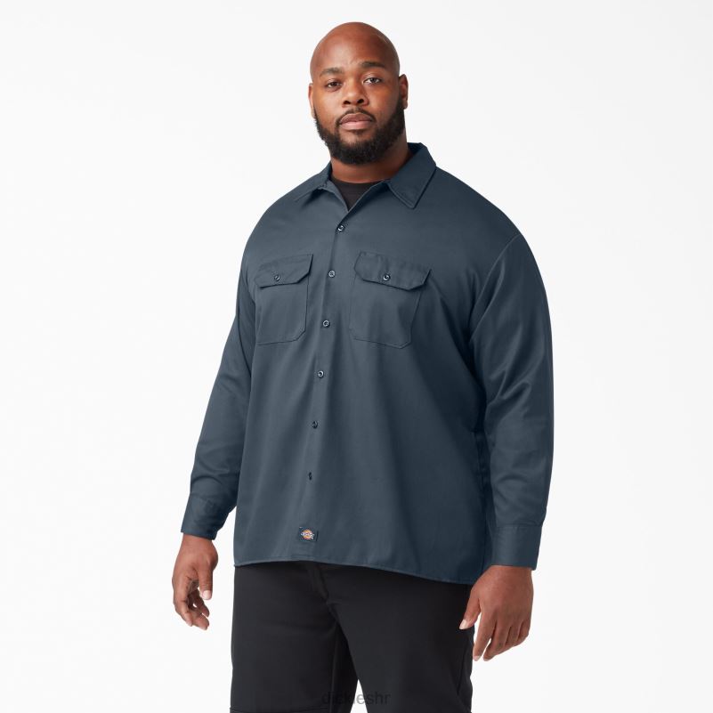 radna majica dugih rukava muškarci Dickies zračno plava (af) 6BPL6556 radna odjeća