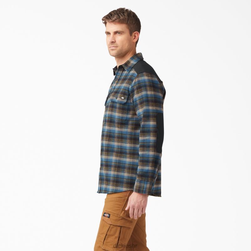 teška mišićava flanelska košulja muškarci Dickies karirani južni jesen (b2e) 6BPL6950 radna odjeća