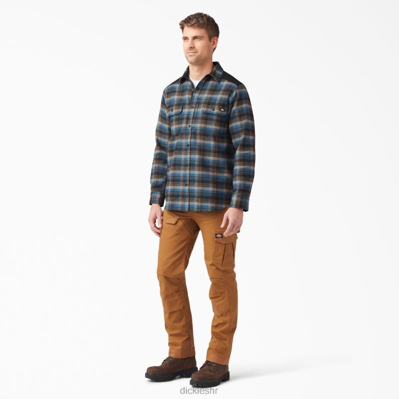 teška mišićava flanelska košulja muškarci Dickies karirani južni jesen (b2e) 6BPL6950 radna odjeća