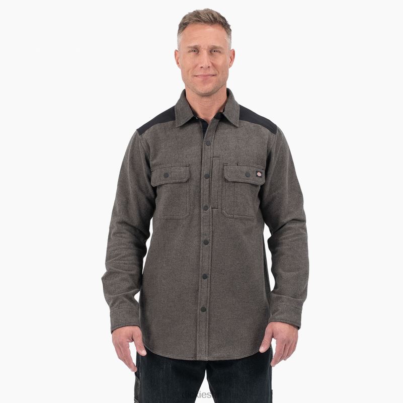 teška mišićava flanelska košulja muškarci Dickies zelena mahovina (c1e) 6BPL6951 radna odjeća