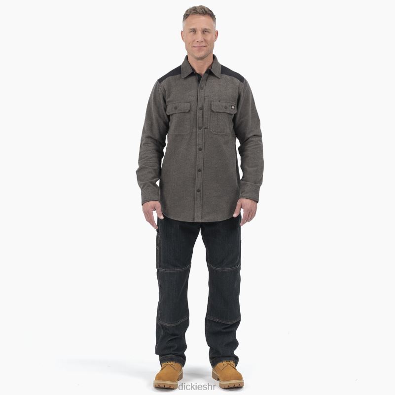 teška mišićava flanelska košulja muškarci Dickies zelena mahovina (c1e) 6BPL6951 radna odjeća