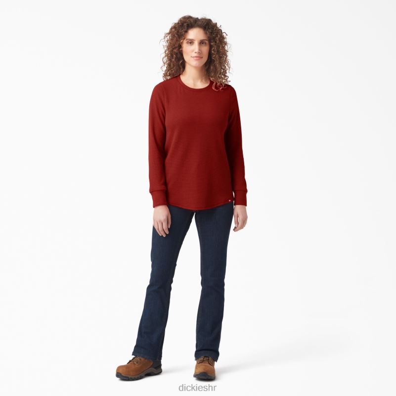 termo majica dugih rukava žene Dickies rastopljeni lava heather (m2h) 6BPL62049 radna odjeća