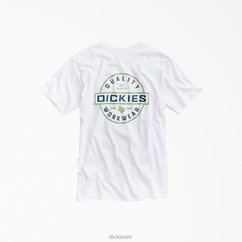 kvalitetna radna odjeća s grafičkim majicama muškarci Dickies bijelo (wh) 6BPL6796 radna odjeća