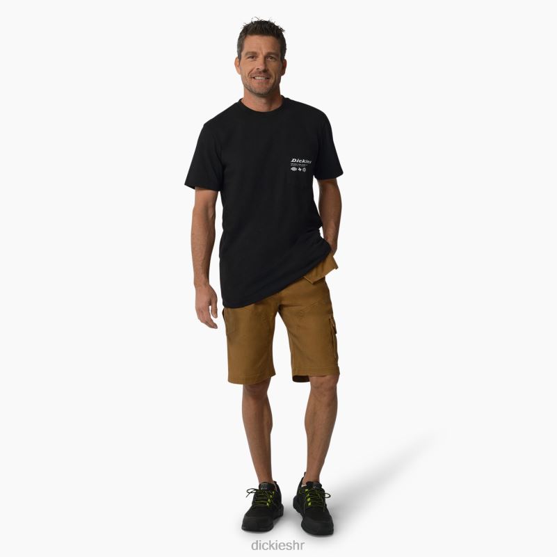 objedinjena radnom grafičkom majicom muškarci Dickies crna (b25) 6BPL6880 radna odjeća