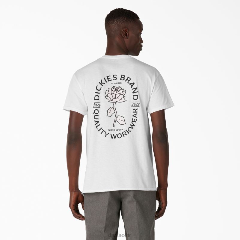 ružičasta radna odjeća grafička majica muškarci Dickies bijelo (wh) 6BPL6956 radna odjeća