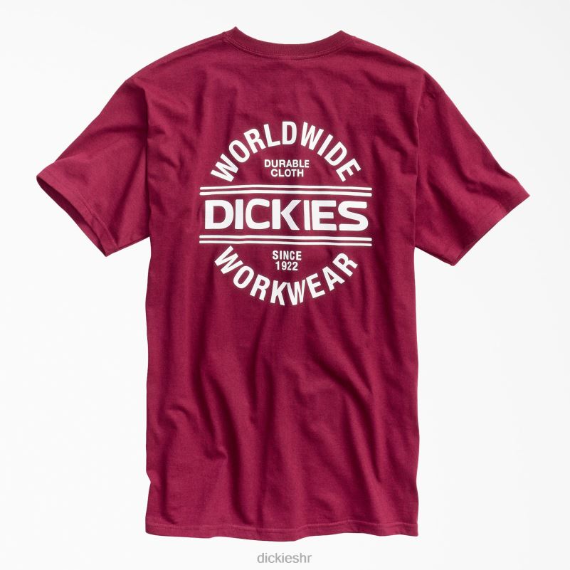 svjetska radna odjeća s grafičkim majicama muškarci Dickies bordo (od) 6BPL6924 radna odjeća