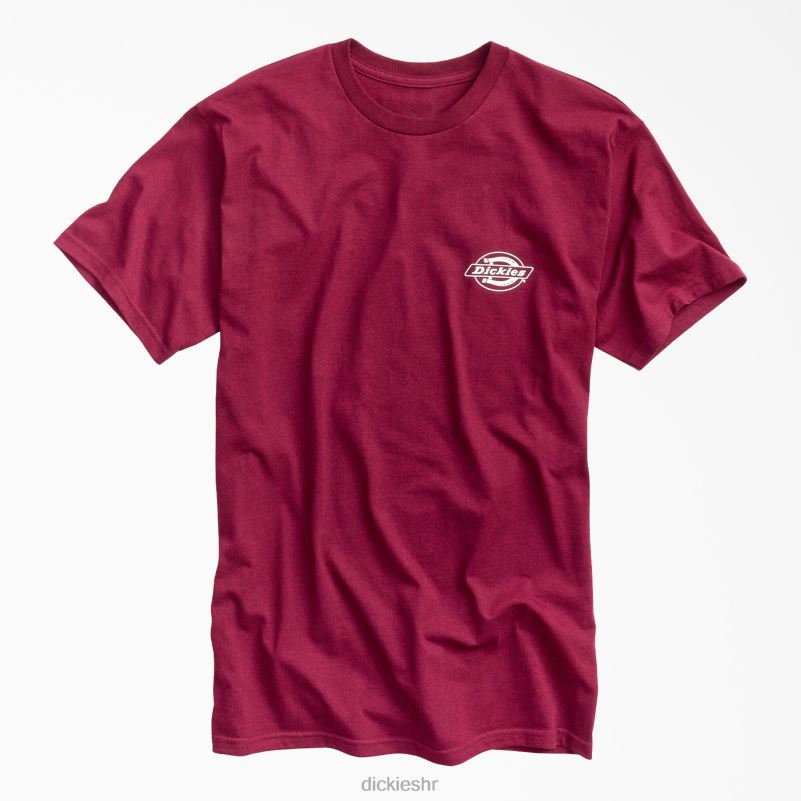svjetska radna odjeća s grafičkim majicama muškarci Dickies bordo (od) 6BPL6924 radna odjeća