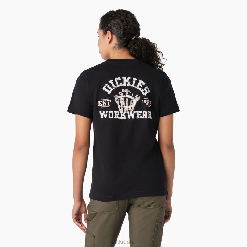 teška radna odjeća grafička majica žene Dickies crna (kbk) 6BPL62117 radna odjeća