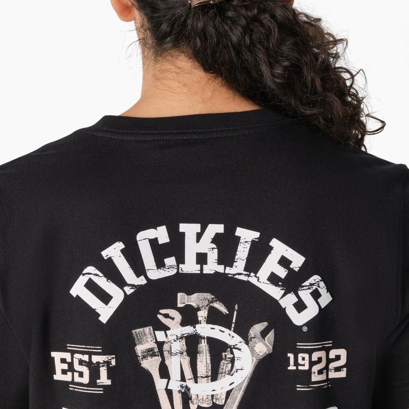 teška radna odjeća grafička majica žene Dickies crna (kbk) 6BPL62117 radna odjeća